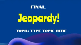 Jeopardy Topic - 4 Template — preview 4