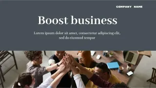 Boost Business Template — free Google Slides template