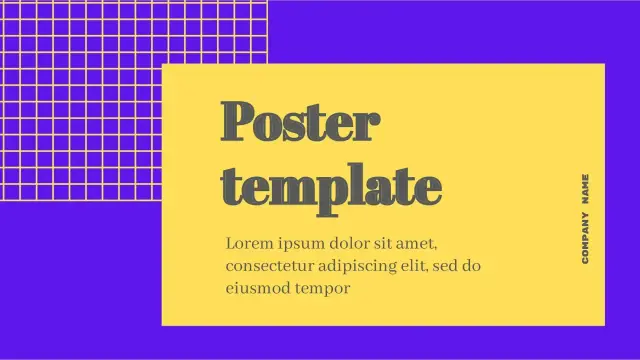 Poster Template — free Google Slides template