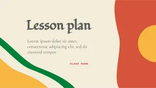 Lesson Plan Template — free Google Slides template
