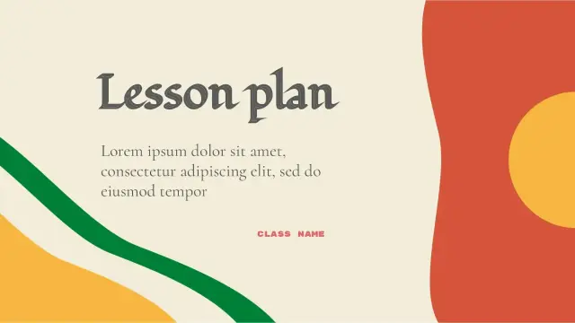 Lesson Plan Template — free Google Slides template