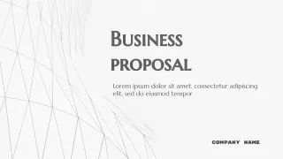 Business Proposal Template — free Google Slides template