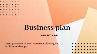Template for Business Plan — free Google Slides template