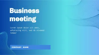 Template for Business Meeting — free Google Slides template