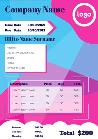 Invoice Template — free Google Docs template