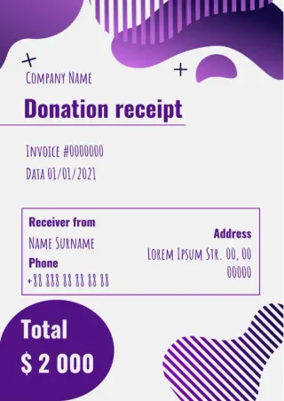 Donation Receipt Template — free Google Docs template