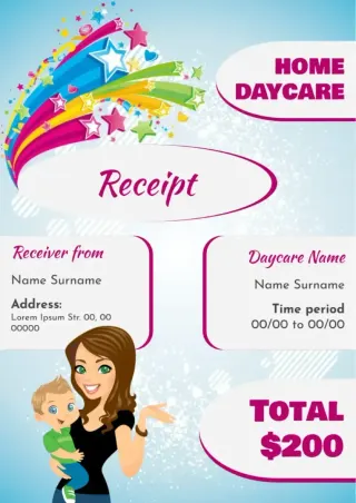 Home Daycare Receipt Template — free Google Docs template