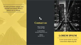 Tri Fold Brochure Template — free Google Slides template