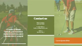 Sports Brochure Template — free Google Slides template