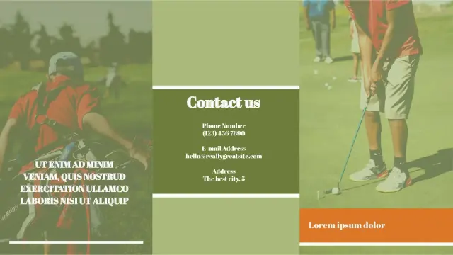 Sports Brochure Template — free Google Slides template