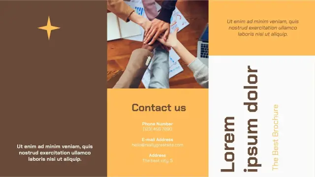 Slides Blank Tri Fold Template — free Google Slides template