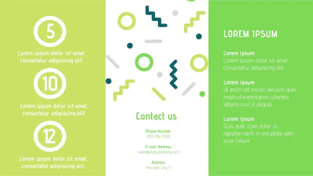 Blank Brochure Template — free Google Slides template
