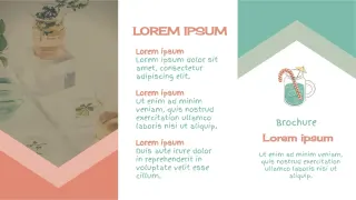 Slides 3 Panel Brochure Template — preview 2
