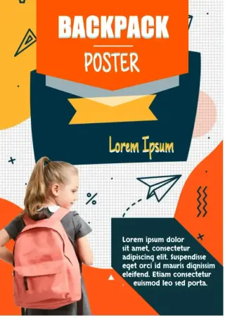 Backpack Poster Template — free Google Docs template