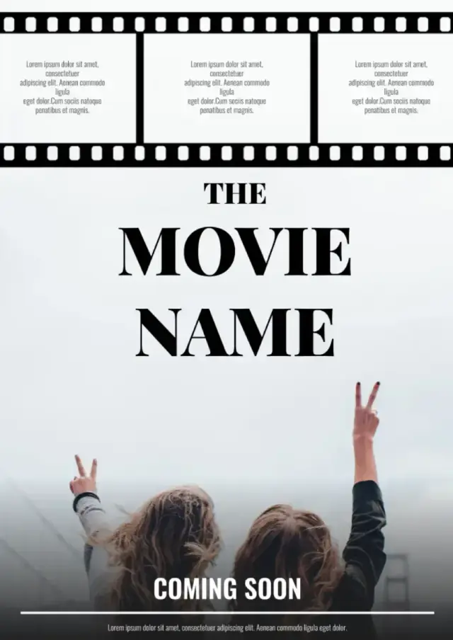 Template for Movie Poster — free Google Docs template
