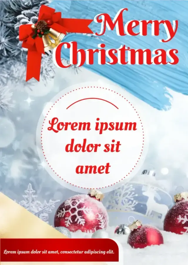Winter Wonderland Theme Poster Template — free Google Docs template