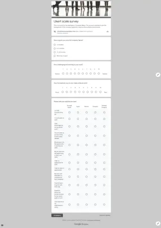 Likert Scale Survey Template — free Google Forms template