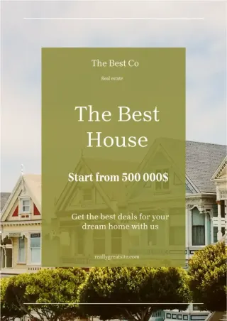 Flyer Real Estate Template — free Google Docs template
