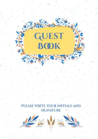 Book Guest Template — free Google Docs template