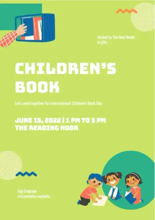 Book Children's Template — free Google Docs template
