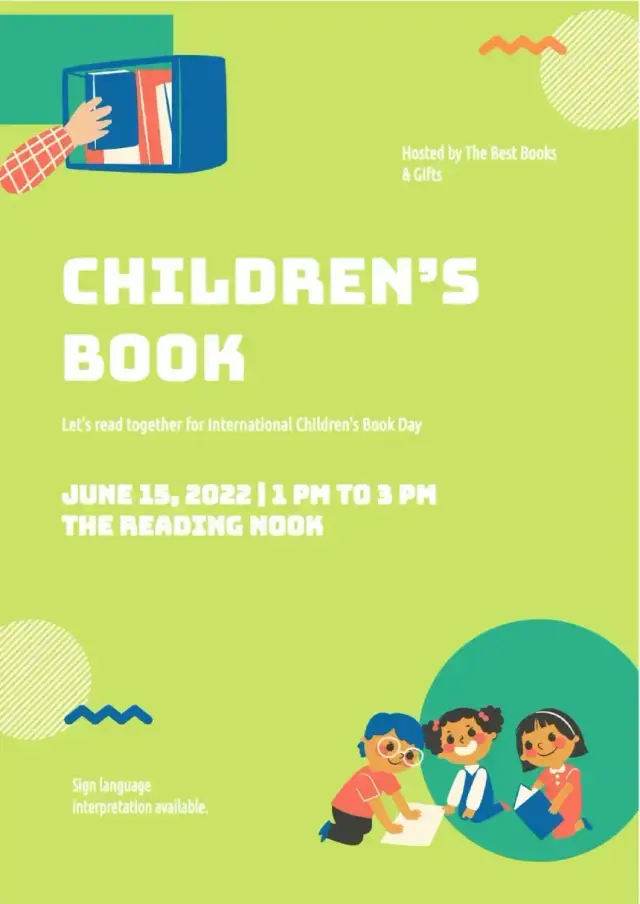 Book Children's Template — free Google Docs template