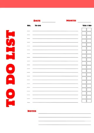 To Do List Template — free Google Docs template