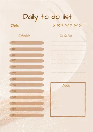 Daily To Do List Template — free Google Docs template
