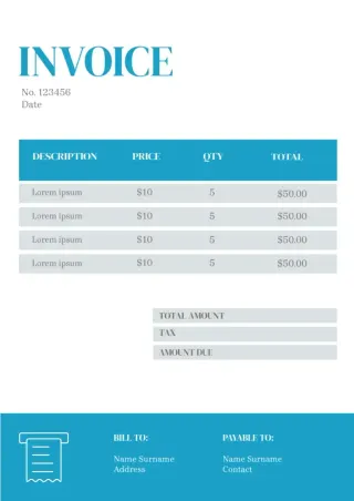 Bill For Services Rendered Template — free Google Docs template