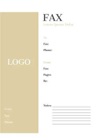 Fax Template — free Google Docs template