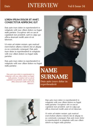 Interview Newspaper Template — free Google Docs template