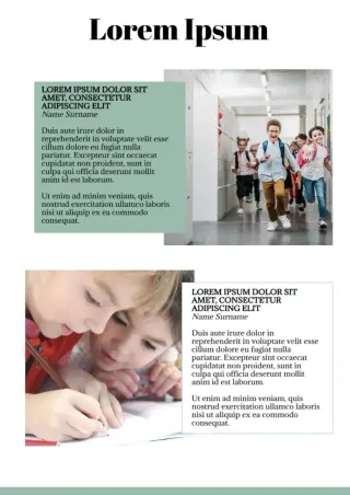 Template for School Newspaper — preview 2