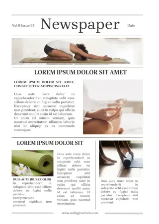 Newspaper Template — free Google Docs template