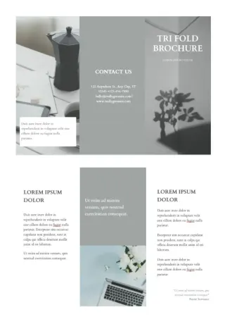 Tri Fold Brochure Template — free Google Docs template