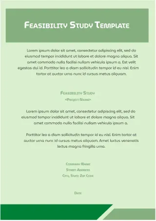 Feasibility Study Template — free Google Docs template