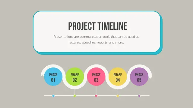 Project Timeline Template — free Google Slides template