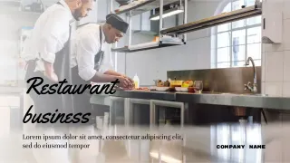 Restaurant Business Template — free Google Slides template