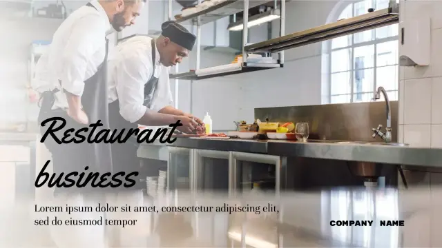 Restaurant Business Template — free Google Slides template