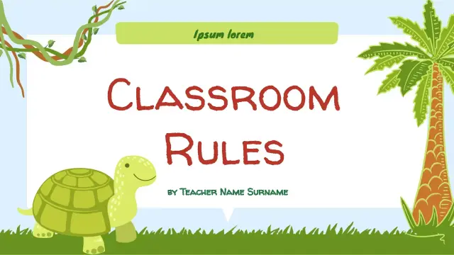 School Template — free Google Slides template