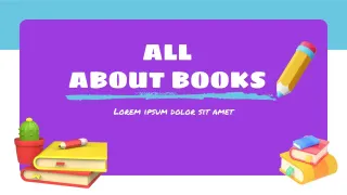 For Teachers With Books Template — free Google Slides template