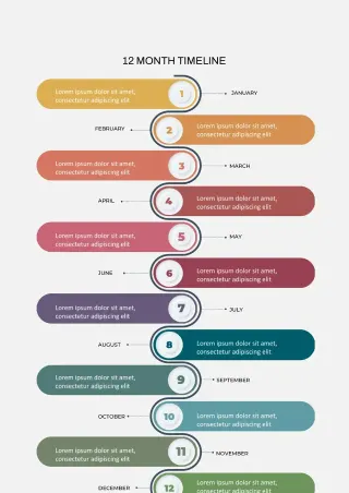 12 Month Timeline Template — free Google Docs template