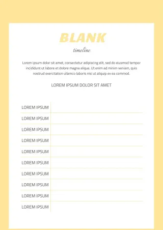 Blank Timeline Template — free Google Docs template