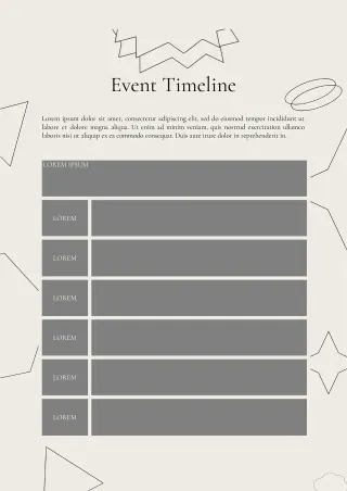 Event Timeline Template — free Google Docs template