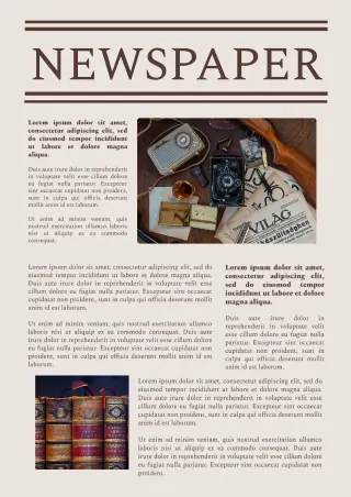 Antique Newspaper Template — free Google Docs template