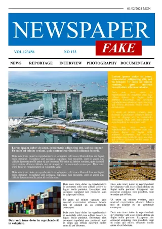 Fake Newspaper Template — free Google Docs template