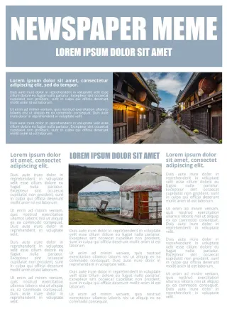 Newspaper Meme Template — free Google Docs template