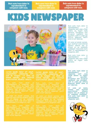 Newspaper Template For Kids — free Google Docs template