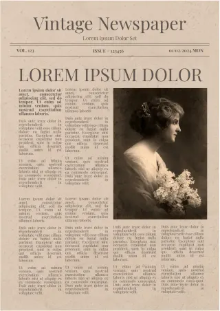 Vintage Newspaper Template — free Google Docs template