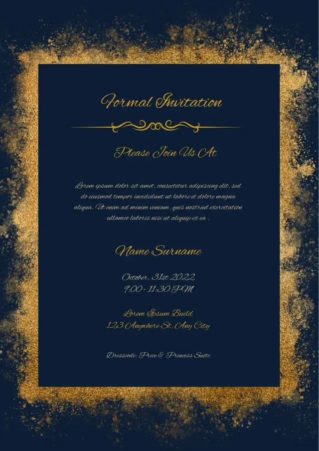 Formal Invitation Template — free Google Docs template