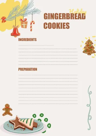 Holiday Recipe Template — free Google Docs template