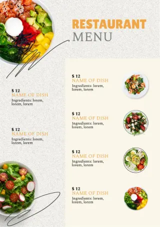 Restaurant Menu Template — free Google Docs template